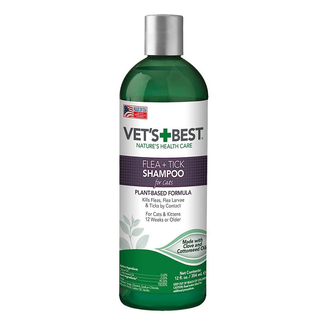 Vet's Best Flea and Tick Shampoo for Cats 1ea/12 Fl. oz