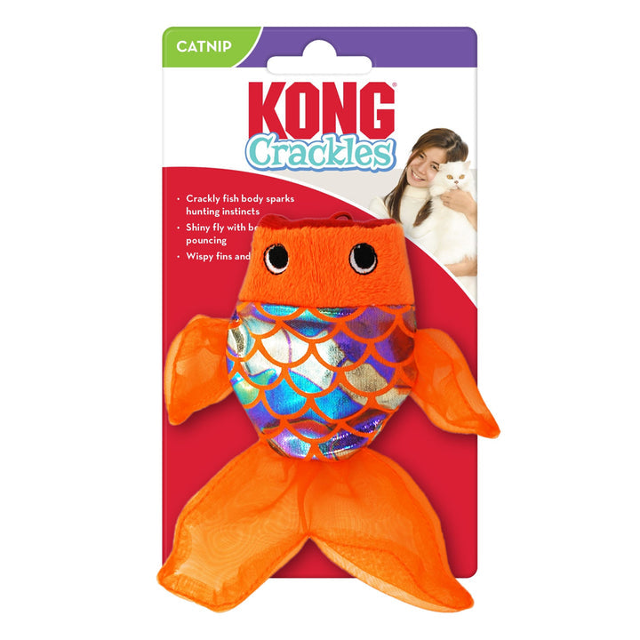 KONG Crackles Gulpz Catnip Toy Orange 1ea/One Size