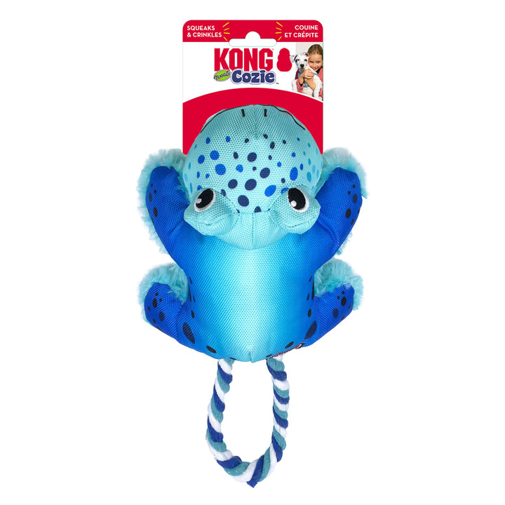 KONG Cozie Tuggz Dog Toy Frog 1ea/MD/LG