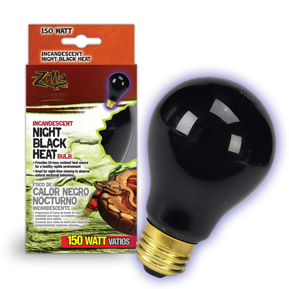 Zilla Incandescent Bulbs Night Black - 150 W