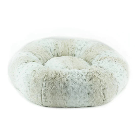 Soft Snow Leopard Bed