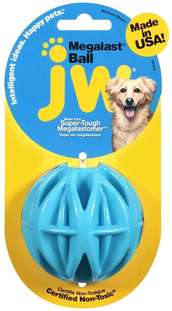 JW Pet MegaLast Dog Toy Ball Assorted 1ea/MD