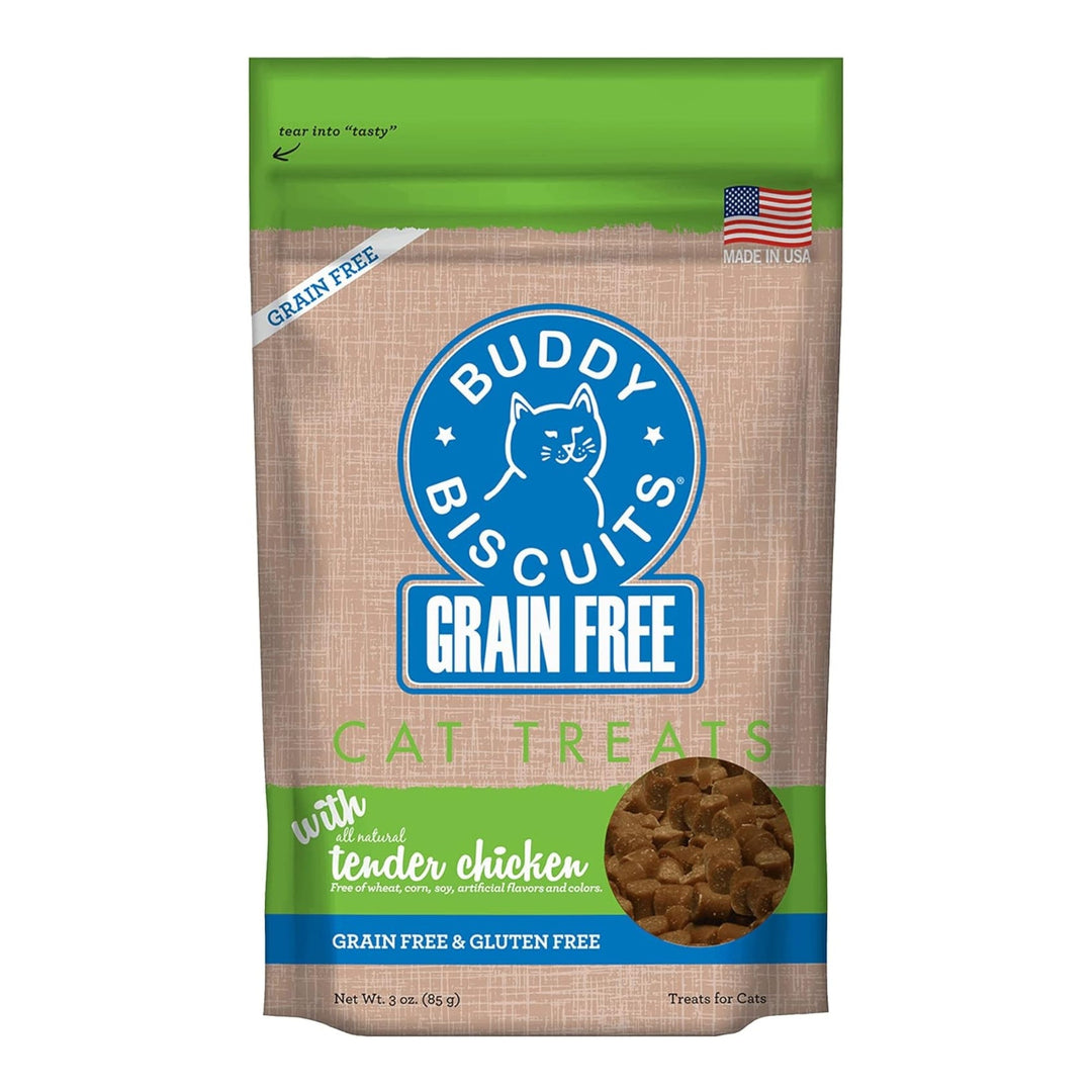 Cloud Star Grain-Free Buddy Biscuits With Tender Chicken Cat Treats; 3oz. Bag