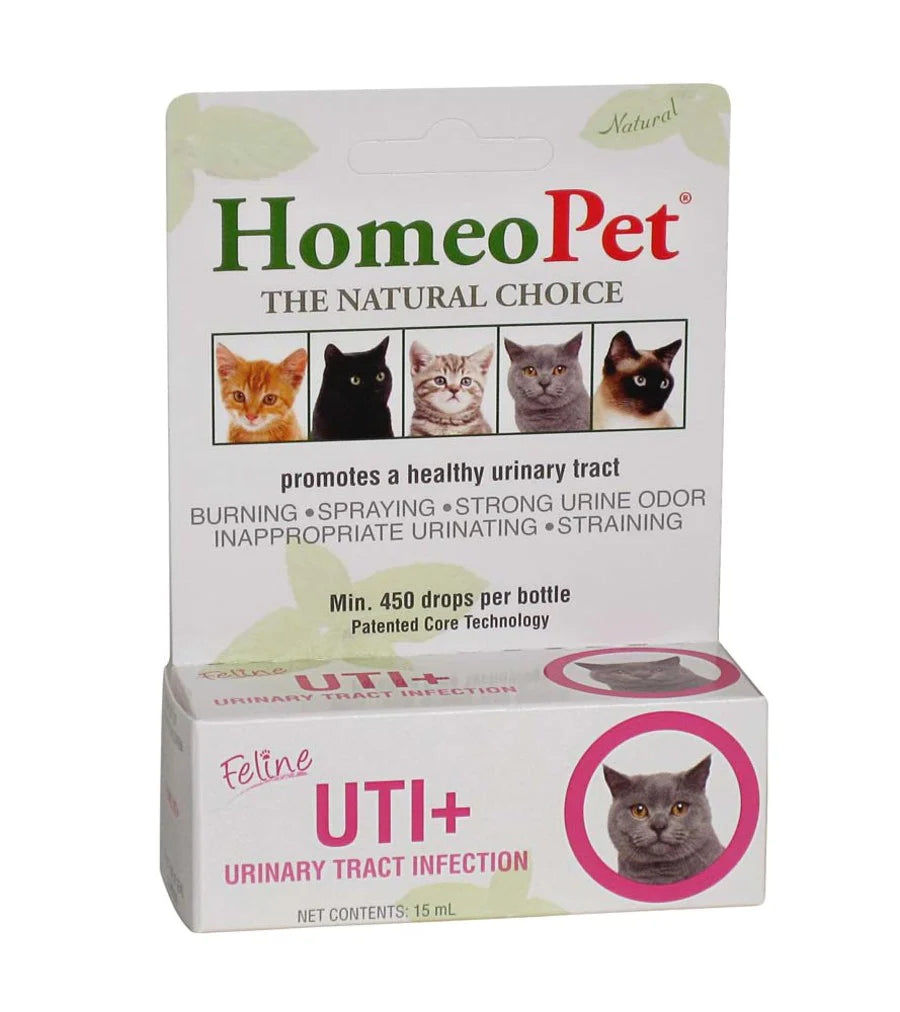HomeoPet Feline UTI+ Cat Drops 1ea/15 ml