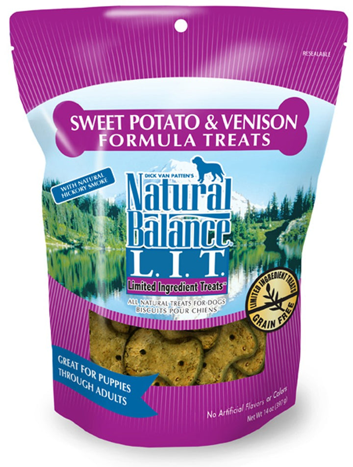 Natural Balance Pet Foods Rewards Crunchy Biscuits Small Breed Dog Treats Venison & Sweet Potato 1ea/14 oz