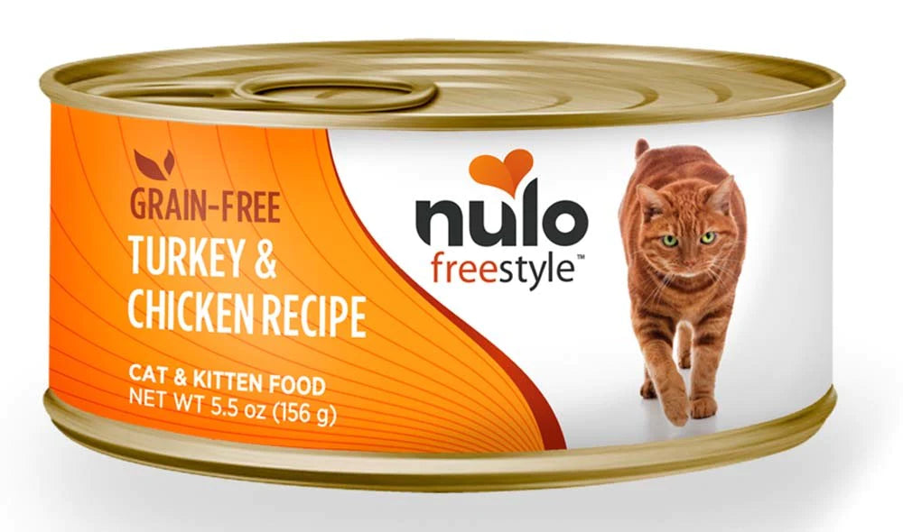Nulo Freestyle Grain-Free Pate Wet Cat Food Turkey & Chicken 24ea/5.5 oz