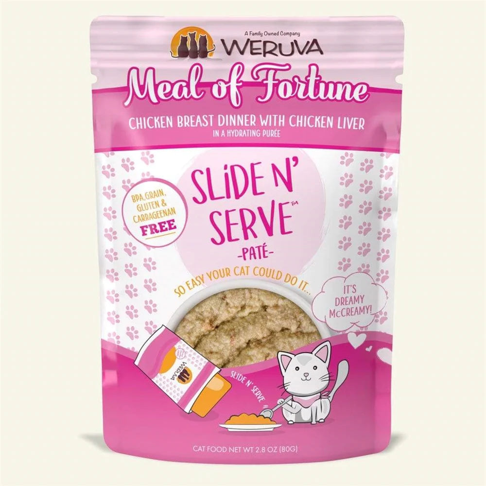 Weruva Cat Pates Meal of Fortune Chicken Breast Dinner With Chicken Liver 2.8oz. (Case of 12)