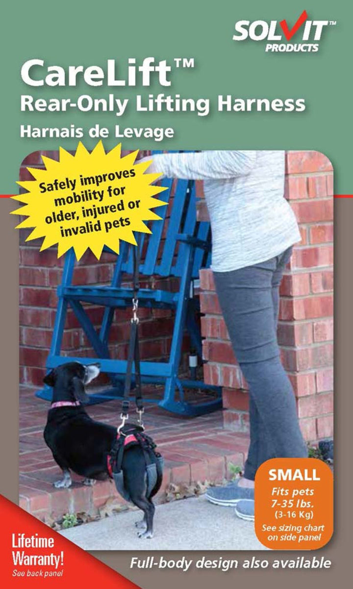 PetSafe CareLiftT Rear Support Dog Harness Black/Red 1ea/SM