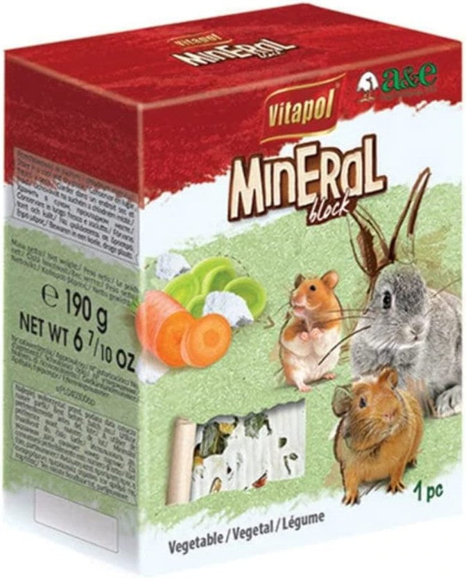 AE Cage Company Vegetable Flavored Mineral Block Large - 1 count