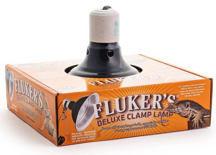 Flukers Clamp Lamp with Switch - 150 Watt (8.5" Diameter)
