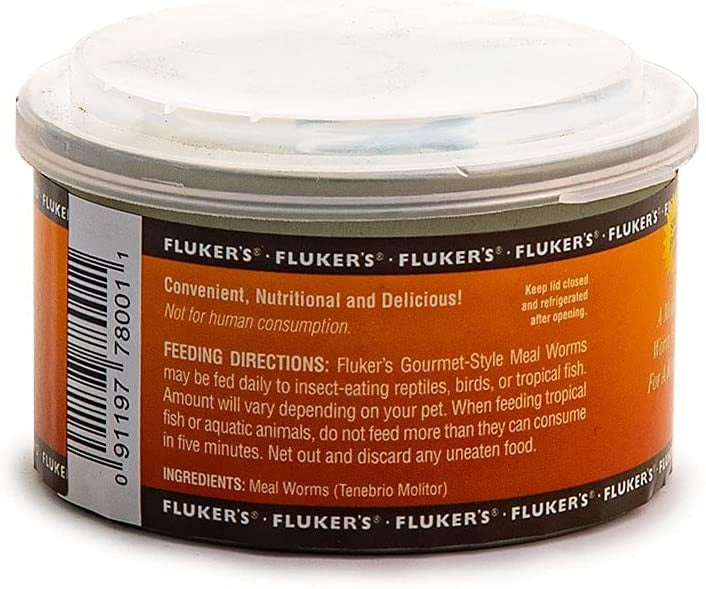 Flukers Gourmet Style Canned Mealworms - 1.2 oz