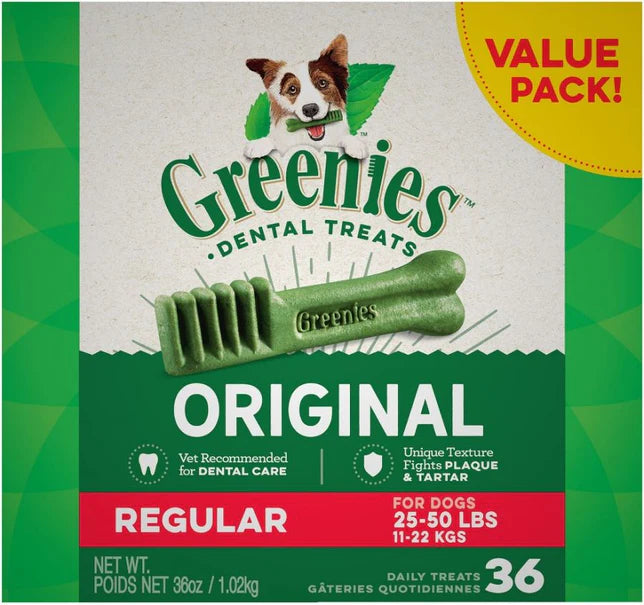 Greenies Regular Dental Dog Treats - 36 count