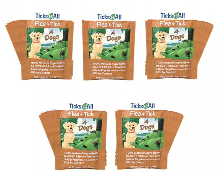 All Natural Flea and Tick Wipes 4-Dogs (10 count.)