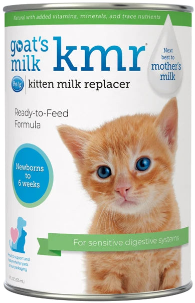 PetAg Goat's Milk KMR Liquid Kitten Milk Replacer - 33 oz (3 x 11 oz)