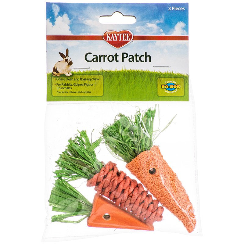 Kaytee Carrot Patch Chew Toys - 18 count (6 x 3 ct)