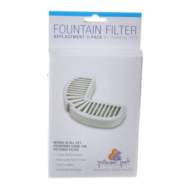 Pioneer Pet Replacement Filters for Stainless Steel and Ceramic Fountains - 24 count (6 x 4 ct)