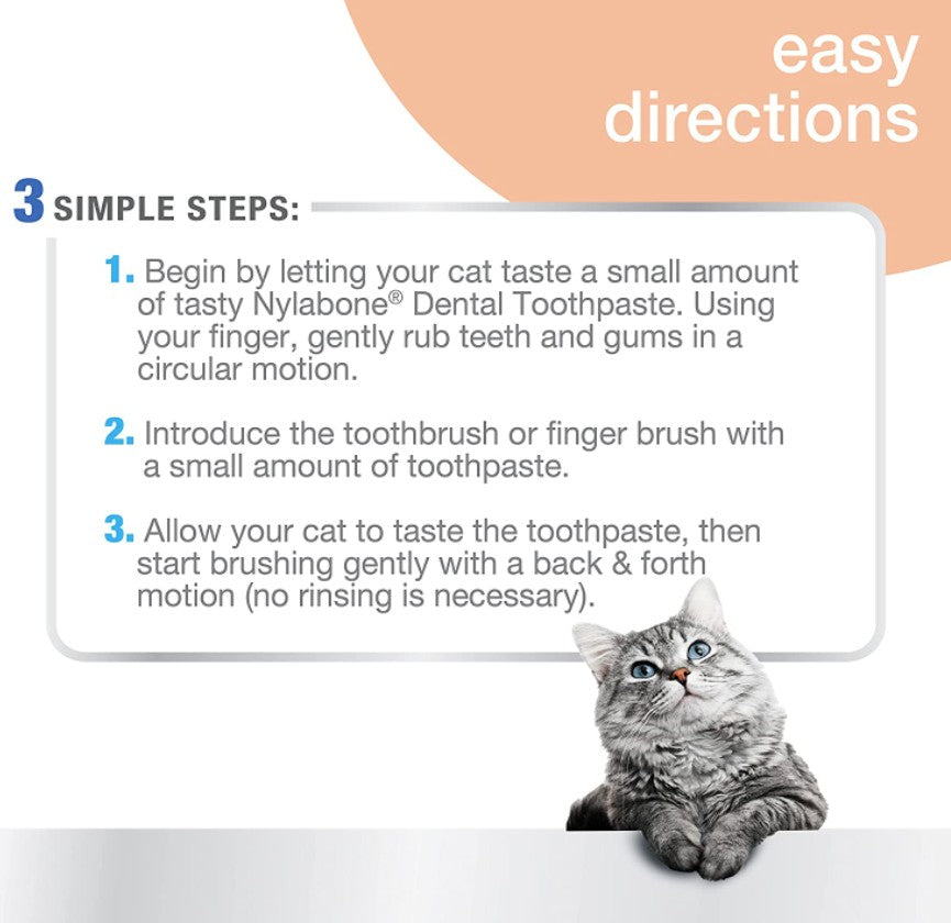Nylabone Advanced Oral Care Cat Dental Kit - 1 count