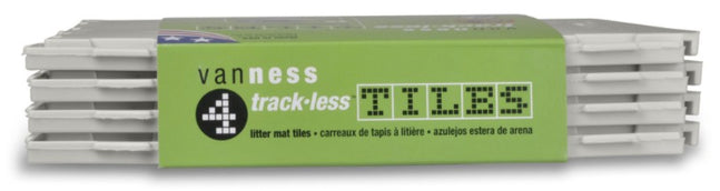 Van Ness Track-Less Litter Mat Tiles - 4 count