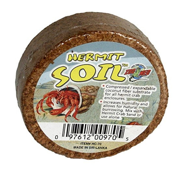 Zoo Med Hermit Crab Soil Compressed Coconut Fiber - 16 count