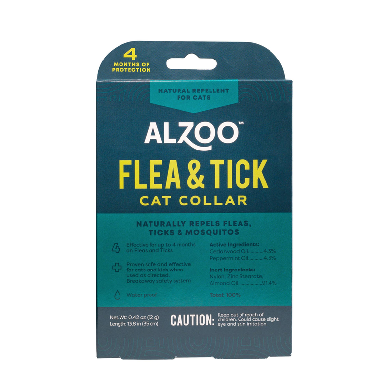 ALZOO Plant-Based Flea & Tick Collar Cat 0.42 oz