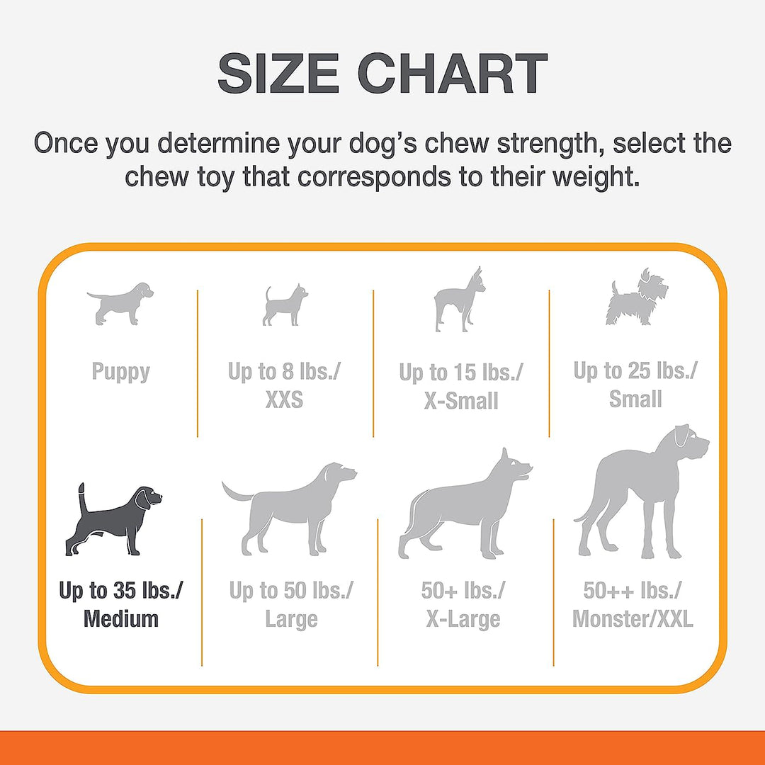 Nylabone Power Chew Dog Toy Original, 1ea/Medium/Wolf  Up To 35 Lbs. 1 ct