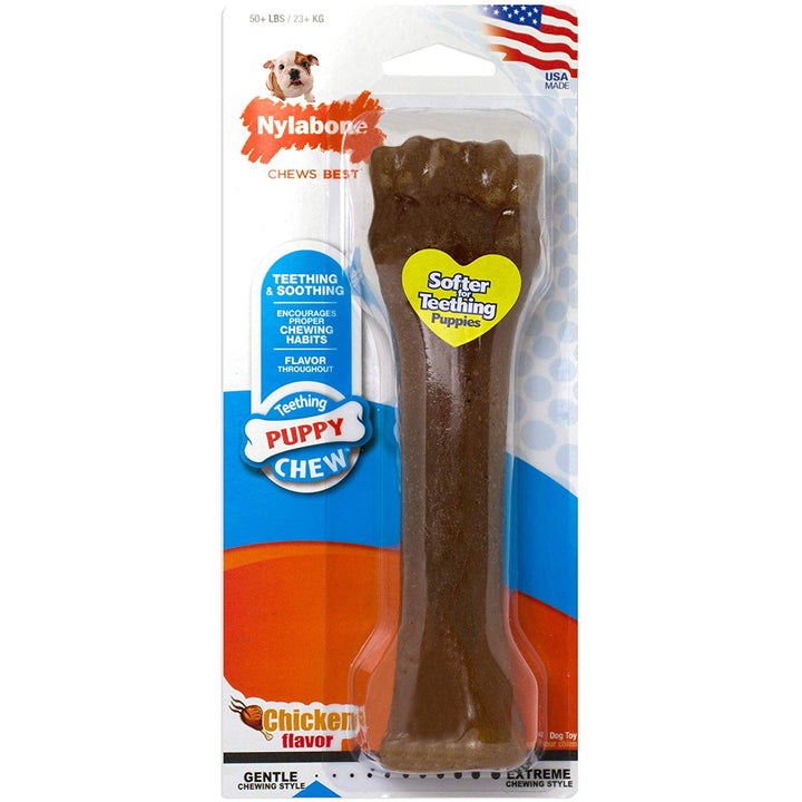 Nylabone Just for Puppies Teething Chew Classic Bone Chicken, 1ea/XL/Souper  50 Lbs. 1 ct