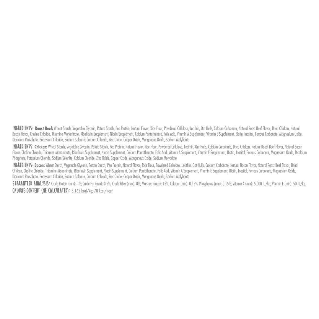 Nylabone Healthy Edibles AllNatural Long Lasting Chew Treats Variety Pack 3 count, Petite  Up To 15 lb