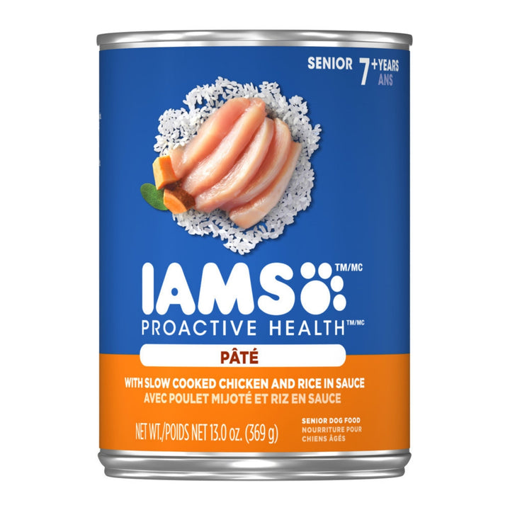 IAMS Proactive Health Paté Senior Wet Dog Food Chicken & Rice 12.3oz