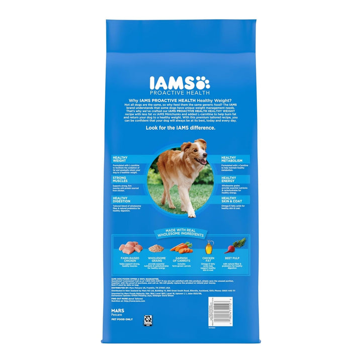 IAMS Healthy Weight Adult Dry Dog Food Chicken 7lb