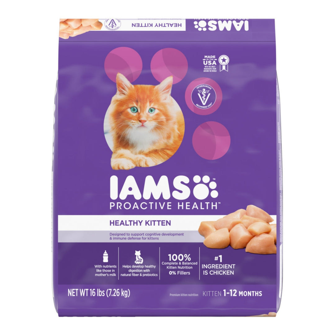 IAMS Proactive Health Kitten Dry Cat Food Chicken 16lb