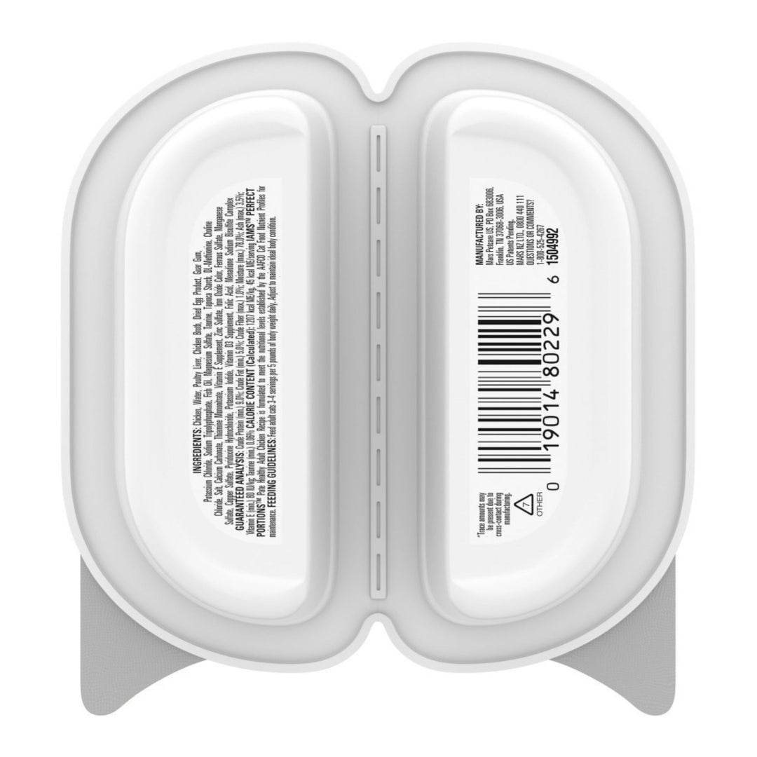 IAMS Perfect Portions Grain Free Healthy Paté Adult Wet Cat Food Chicken 2.6oz 24pk