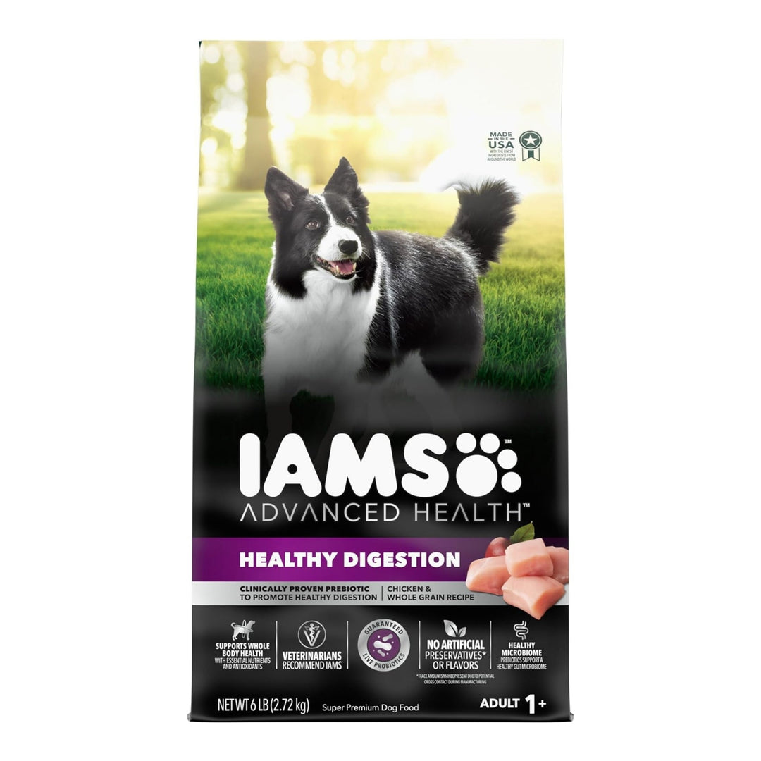 IAMS Advanced Healthy Digestion Adult Dry Dog Food Chicken & Whole Grains 6lb