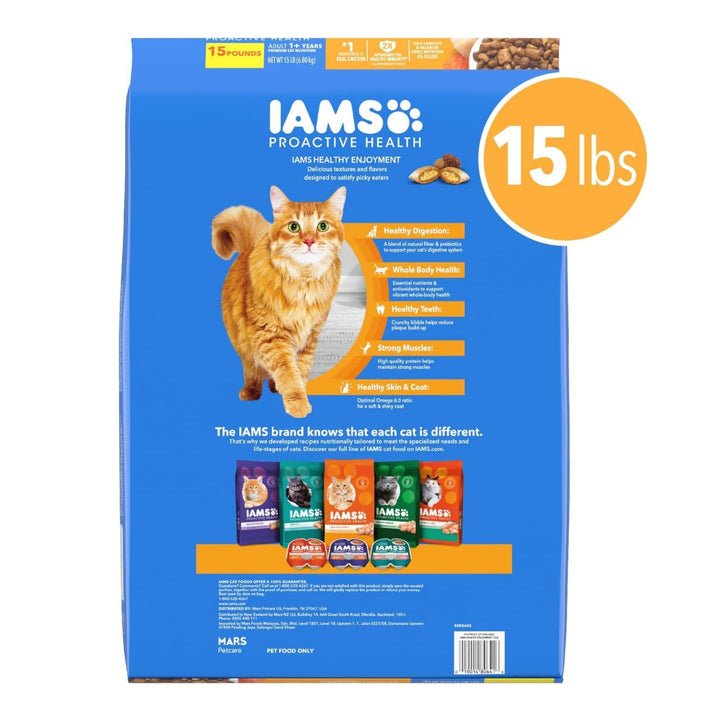 IAMS ProActive Health Healthy Enjoyment Dry Cat Food Chicken & Salmon 15lb