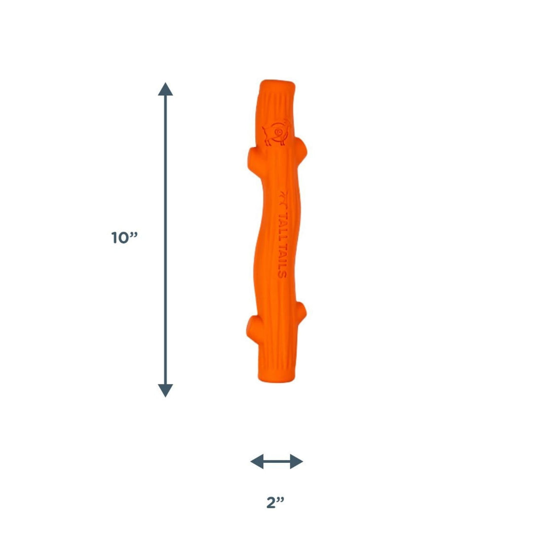 Tall Tails Dog Goat Fetch Stick Orange 10 Inch Default Title