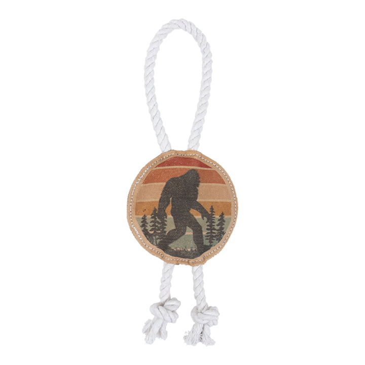 Territory Dog Natural Leather Color Bigfoot Tug Toy 14in.