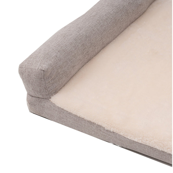 Territory Dog & Cat Khaki Lounger Bed, 40" x 32"