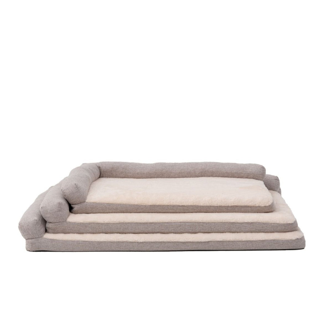 Territory Dog & Cat Khaki Lounger Bed, 40" x 32"