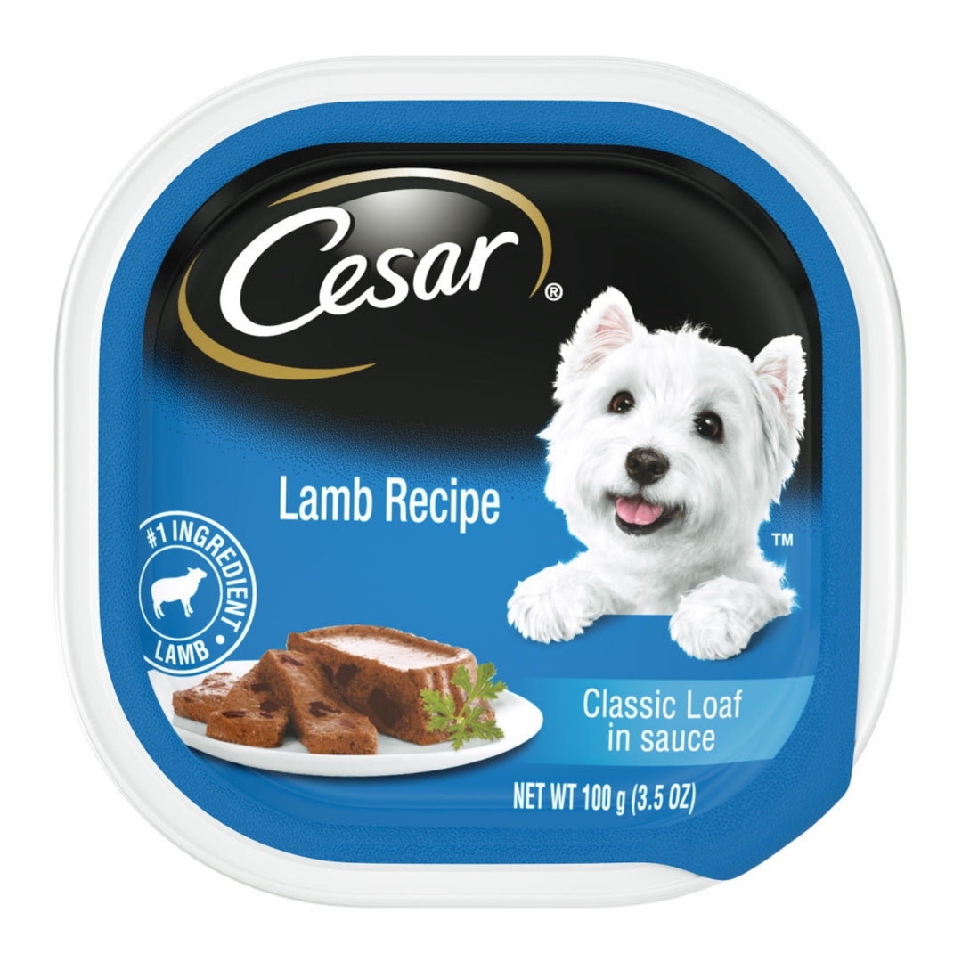 Cesar Classic Loaf in Sauce Adult Wet Dog Food Lamb 3.5oz 24pk