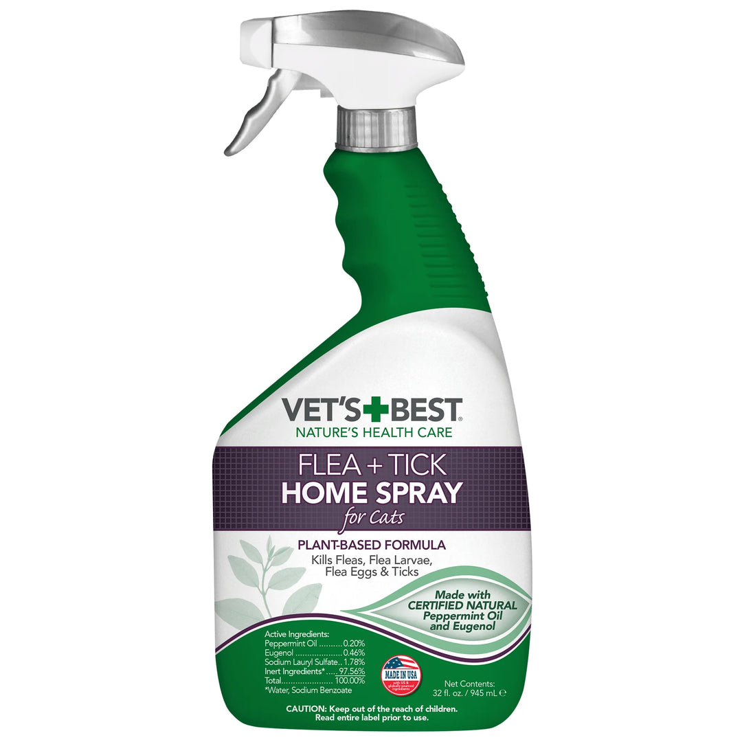 Vet's Best Flea and Tick Home Spray for Cats 1ea/32 oz