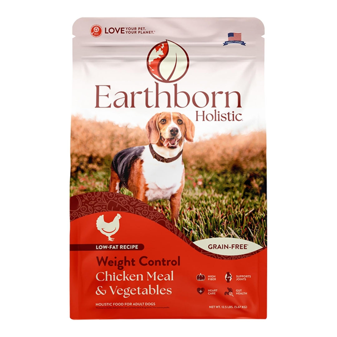 Earthborn Holistic Weight Control Grain-Free Dry Dog Food Chicken Meal & Vegetables 12.5lb