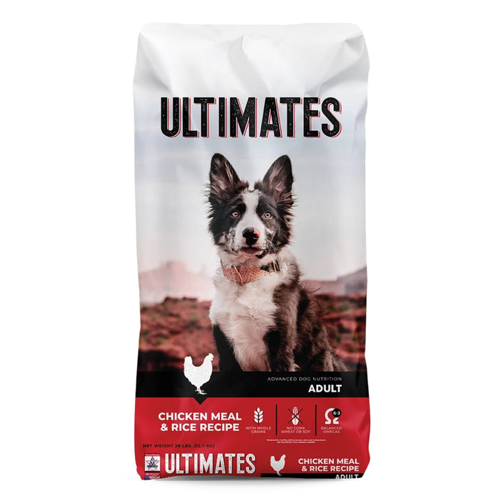 Ultimates Dry Dog Food Chicken Meal & Rice 28lb