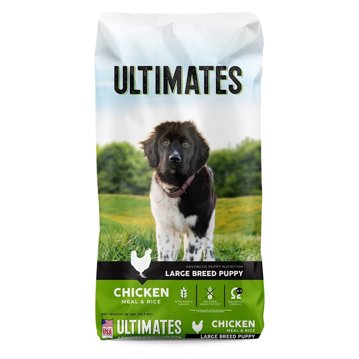Ultimates Large Breed Puppy Dry Dog Food Chicken Meal & Rice 28lb