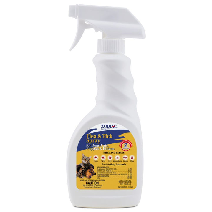 Zodiac Flea  Tick Spray for Dogs, Cats, Puppies  Kittens 1ea/16 fl oz