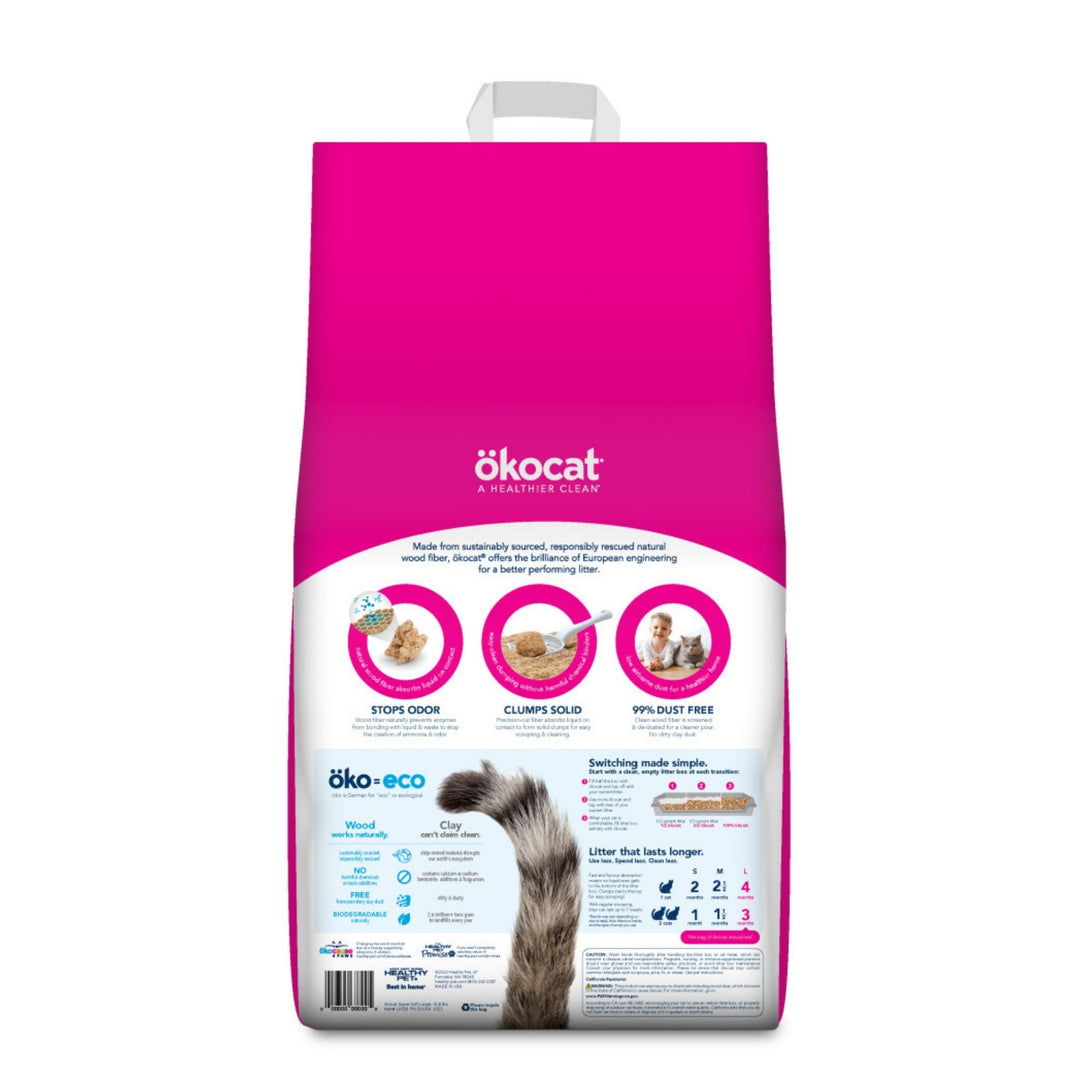 Okocat Litter Super Soft Clumping Wood Cat Litter 1ea/15.8 lb