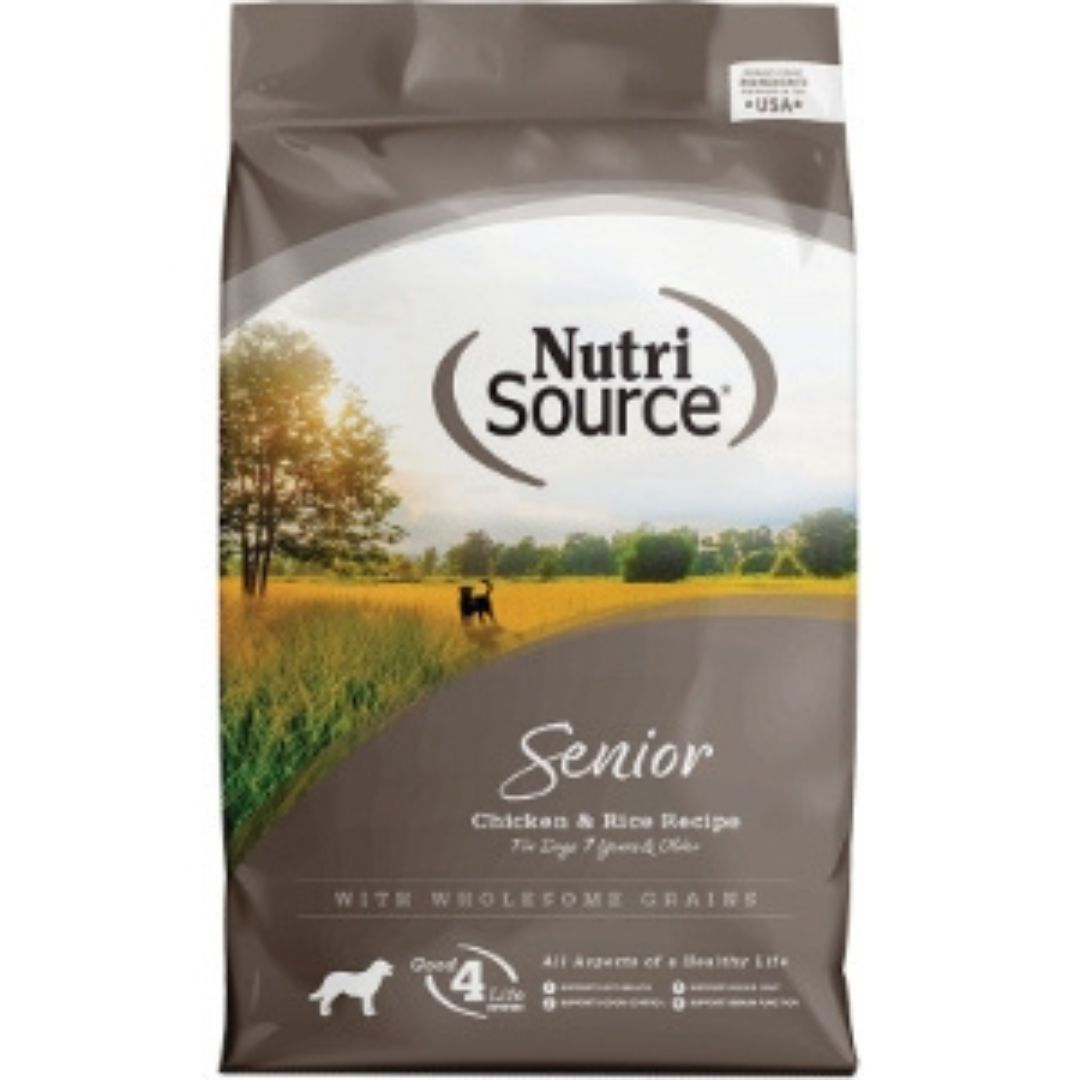 NutriSource Senior Dry Dog Food Chicken & Rice 4lb