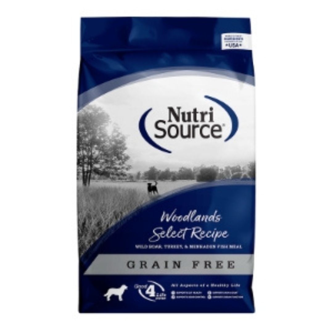 NutriSource Select Recipe Grain Free Dry Dog Food Woodlands Select 4lb