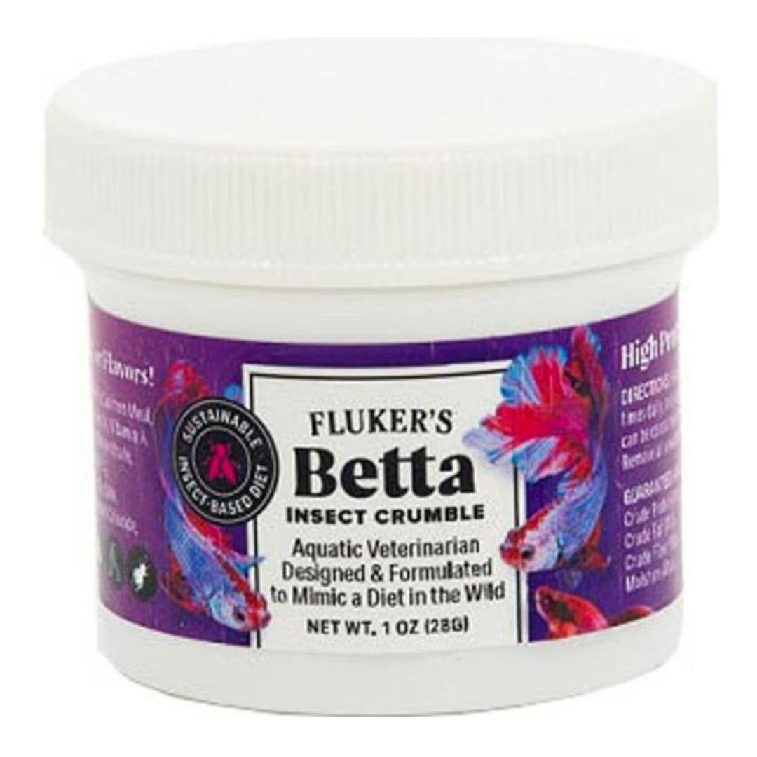 Flukers Betta Fish Food Crumble  1oz.