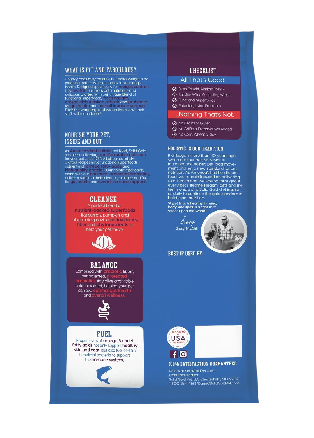 Solid Gold Dog 4Lb  Fit N Fabulous Pollock