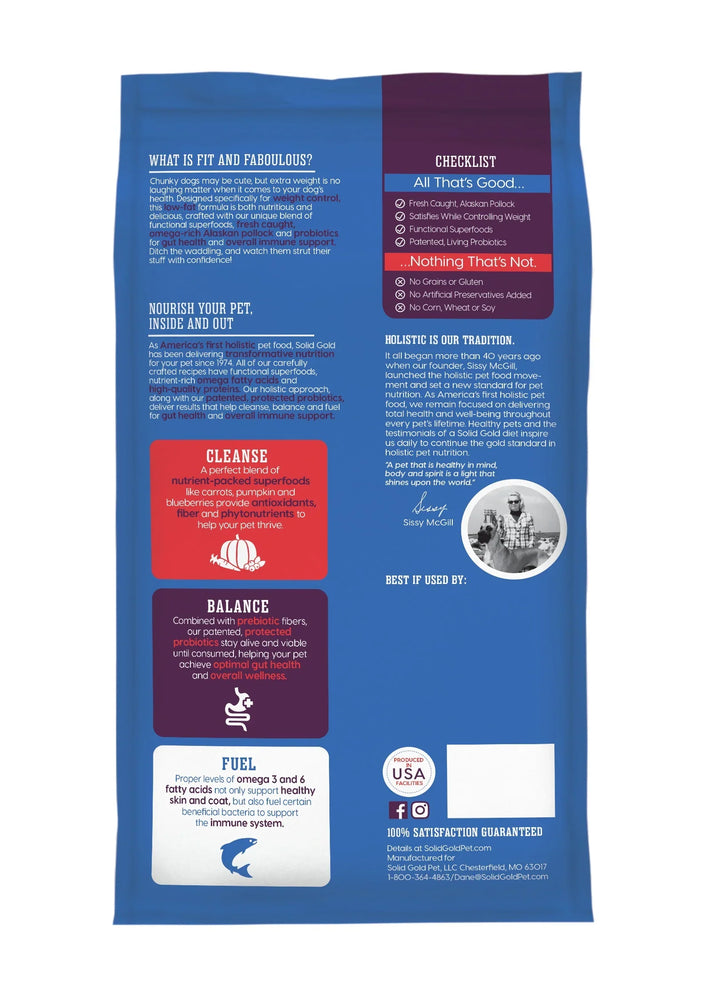 Solid Gold Dog 24Lb Fit N Fabulous Pollock