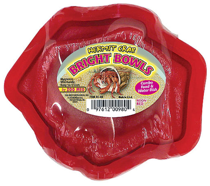 Zoo Med Hermit Crab Bright Bowl Neon Red 1ea-